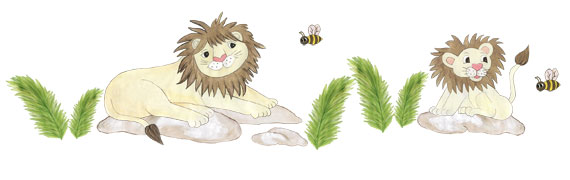 Lion Wall Decals - Lion Murals
